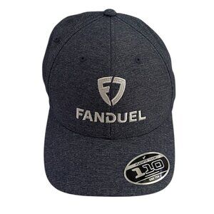 Fanduel Hat Mens 110 Flexfit Adjustable Snapback Blue White Embroidered Logo